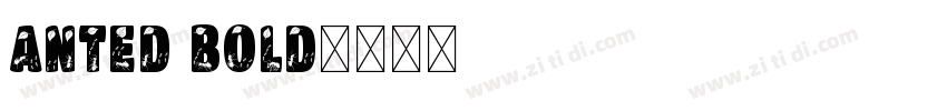 anted bold字体转换
